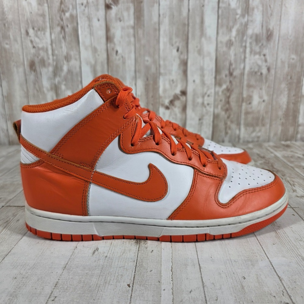 Nike Dunk High Syracuse White Orange Blaze DD1399-101 Mens Size 8.5 2021 Release